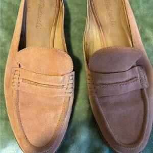 Madewell Women’s Pink Suede Mules Loafers 10